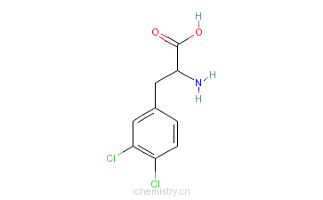 CAS:5472-67-3_3,4-二氯苯丙氨酸的分子结构