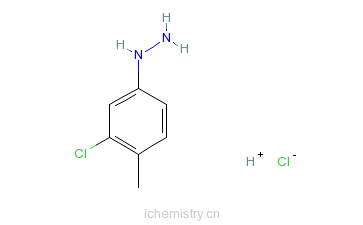 CAS:54812-56-5_3-氯-4-甲基苯肼盐酸盐的分子结构