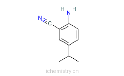 CAS:549488-76-8_2-氨基-5-(1-甲基乙基)苯腈的分子结构