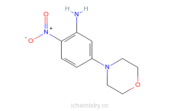 CAS:54998-00-4_4-(3-氨基-4-硝基苯基)吗啉的分子结构