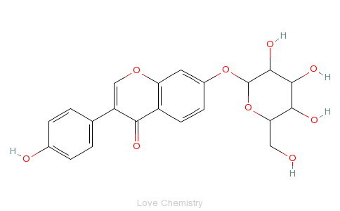 CAS:552-66-9_豆苷的分子结构