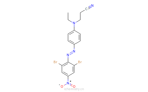 CAS:55281-26-0_3-[[4-[(2,6-Dibromo-4-nitrophenyl)azo]phenyl]ethylamino]propiononitrileķӽṹ