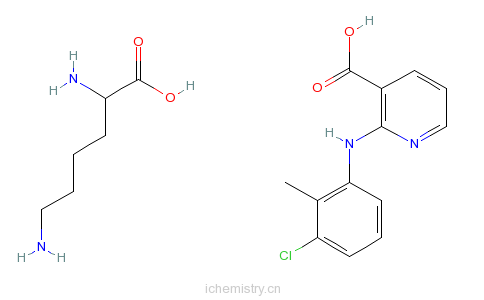 cas:55837-30-4_赖氨酸氯尼辛的分子结构