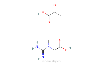 CAS:55965-97-4_丙酮酸肌酸盐的分子结构
