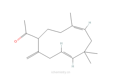 CAS:55987-49-0_1-(6,6,9-׻-2-Ǽ׻-4,8-ʮһϩ-1-ͪķӽṹ