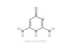 CAS:56-06-4_2,4-二氨基-6-羟基嘧啶的分子结构