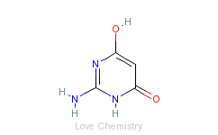 CAS:56-09-7_2-氨基-4,6-二羟基嘧啶的分子结构