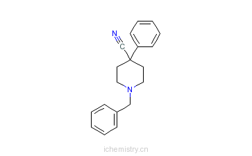 CAS:56243-25-5_1-苄基-4-氰基-4-苯基哌啶盐酸盐的分子结构