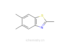 CAS:5683-41-0_2,5,6-三甲基苯并噻唑的分子结构