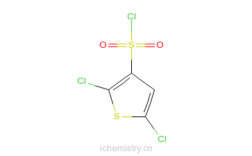 CAS:56946-83-9_2,5-二氯-3-氯磺酰基噻吩的分子结构