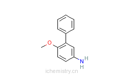 CAS:56970-26-4_3-苯基-4-甲氧基苯胺的分子结构