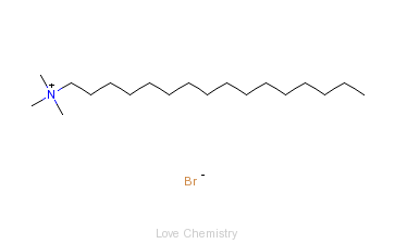 CAS:57-09-0_十六烷基三甲基溴化铵的分子结构
