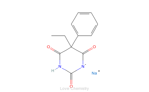 CAS:57-30-7_苯巴比妥钠的分子结构