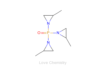 CAS:57-39-6_三(2-甲基氮丙啶)氧化膦的分子结构
