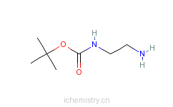CAS:57260-73-8_N-叔丁氧羰基-1,2-乙二胺的分子结构