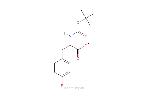 CAS:57292-45-2_BOC-D-4-氟苯丙氨酸的分子结构