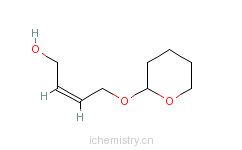 CAS:57323-06-5_顺-4-(四氢吡喃-2-氧)-2-丁烯-1-醇的分子结构