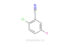 CAS:57381-56-3_2-氯-5-氟苯腈的分子结构
