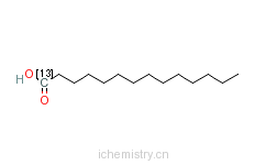 CAS:57677-52-8_肉豆蔻酸的分子结构