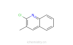 CAS:57876-69-4_2-氯-3-甲基喹啉的分子结构
