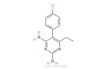 CAS:58-14-0_乙胺嘧啶的分子结构