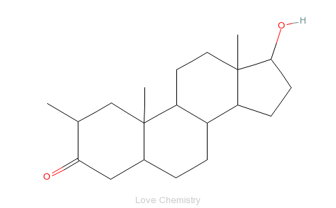 CAS:58-19-5_屈他雄酮的分子结构