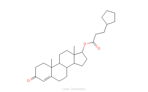 CAS:58-20-8_环戊丙酸睾酮的分子结构
