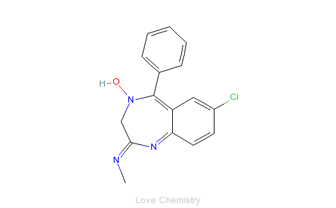 CAS:58-25-3_氯氮卓的分子结构