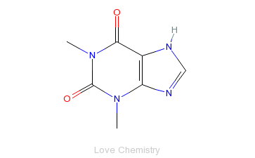 CAS:58-55-9_茶碱的分子结构