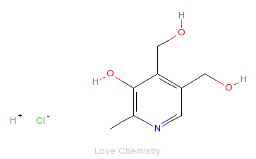 CAS:58-56-0_吡哆醇盐酸盐的分子结构