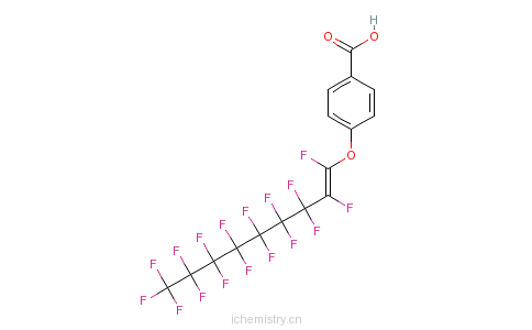 CAS:58253-65-9_4-[(十七氟壬烯基)氧基]苯甲酸的分子结构