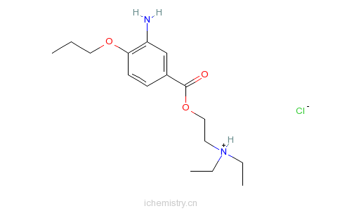 CAS:5875-06-9_盐酸丙美卡因的分子结构