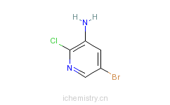 CAS:588729-99-1_2-氯-3-氨基-5-溴吡啶的分子结构