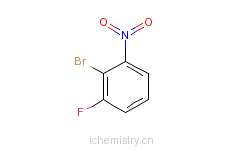 CAS:59255-94-6_2-溴-3-氟硝基苯的分子结构