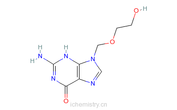 CAS:59277-89-3_阿昔洛韦的分子结构
