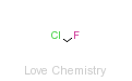 CAS:593-70-4_氯氟甲烷的分子结构