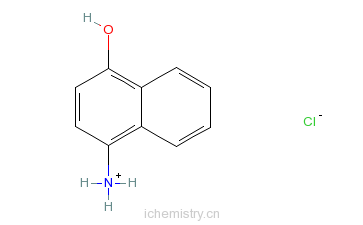 CAS:5959-56-8_4-氨基-1-萘酚盐酸盐的分子结构