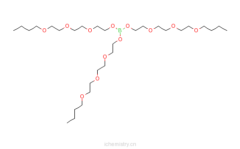 CAS:59719-94-7_三[2-[2-(2-丁氧基乙氧基)乙氧基]乙基]原硼酸酯的分子结构