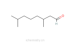 CAS:5988-91-0_3,7-二甲基辛醛的分子结构