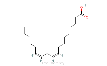 CAS:60-33-3_亚油酸的分子结构