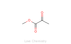 CAS:600-22-6_丙酮酸甲酯的分子结构