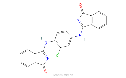 CAS:60009-98-5_3,3'-[(2-氯-1,4-亚苯基)二次氮基]双[2,3-二氢-1H-异吲哚-1-酮的分子结构