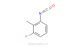 CAS:60221-81-0_3-氟-2-甲基苯基异氰酸酯的分子结构