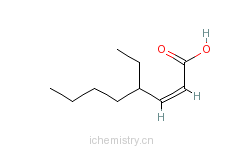 CAS:60308-75-0_(Z)-4-乙基-2-辛烯酸的分子结构