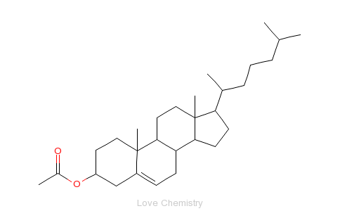 CAS:604-35-3_胆固醇醋酸酯的分子结构
