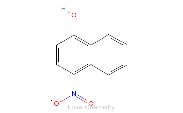 CAS:605-62-9_4-硝基-1-萘酚的分子结构