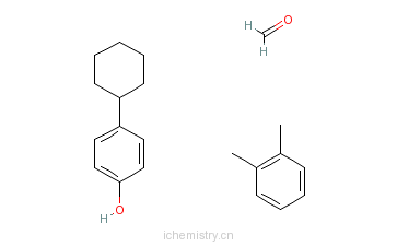 CAS:60806-49-7_甲醛与4-环己基苯酚和二甲苯的聚合物的分子结构