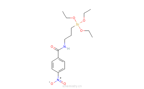 CAS:60871-86-5_4-硝基-N-(3-三乙氧硅丙基)苯甲酰胺的分子结构