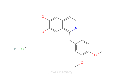 CAS:61-25-6_盐酸罂粟碱的分子结构