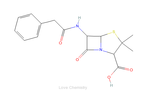 CAS:61-33-6_青霉素的分子结构